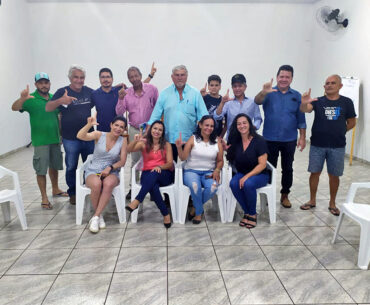 Com militantes do PT de Rio Verde