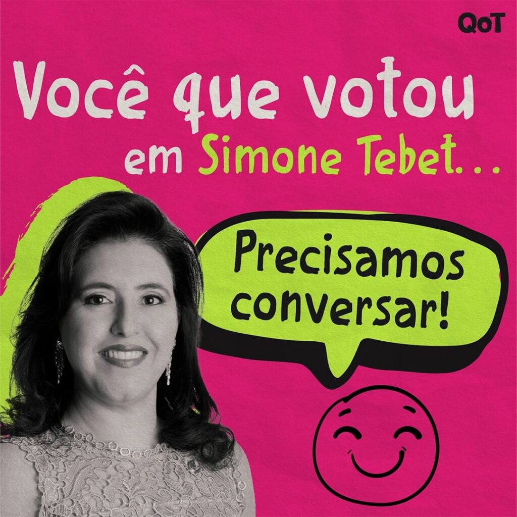 Votar em Lula é honrar Simone Tebet