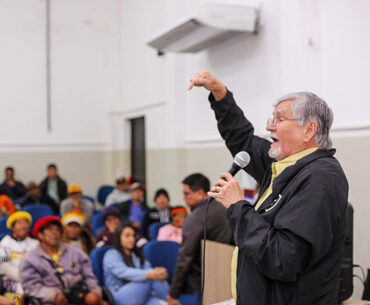 Conferência com povos originários em Amambai