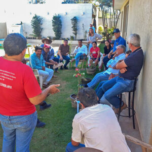 Com companheiros e apoiadores em Bodoquena