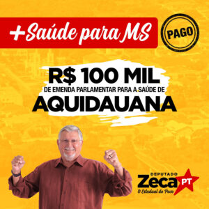 Quase R$ 1 milhão em emendas parlamentares para a saúde de MS - Aquidauana