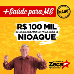 Quase R$ 1 milhão em emendas parlamentares para a saúde de MS - Nioaque