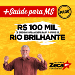 Quase R$ 1 milhão em emendas parlamentares para a saúde de MS - Rio Brilhante