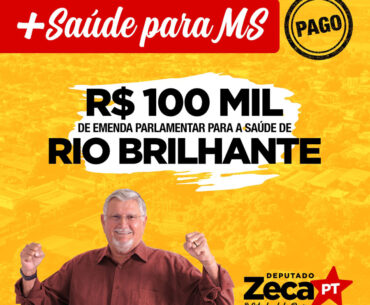 Quase R$ 1 milhão em emendas parlamentares para a saúde de MS - Rio Brilhante