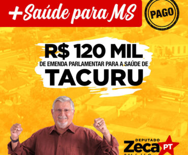 Quase R$ 1 milhão em emendas parlamentares para a saúde de MS - Tacuru