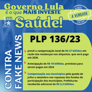 Governo Lula é o que mais investe em saúde!