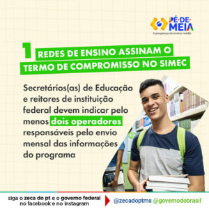 Prefeituras devem aderir ao Programa Pé-de-Meia