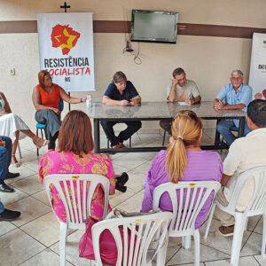 Recebendo companheiros de Maracaju