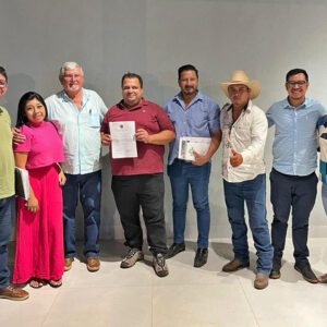 Com lideranças da Aldeia Córrego do Ouro