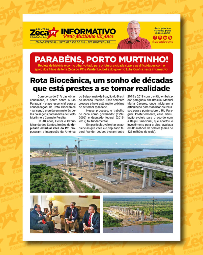 Informativo do Mandato do Povo - Porto Murtinho 112 Anos