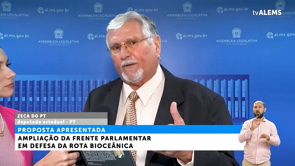 Corredor Rodoferroviário e Energético: Zeca do PT amplia atuação da Frente da Rota Bioceânica