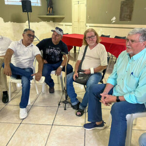 Com companheiros do PT de Corumbá e Ladário