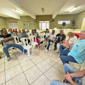 Com companheiros do PT de Corumbá e Ladário
