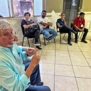 Com companheiros do PT de Corumbá e Ladário