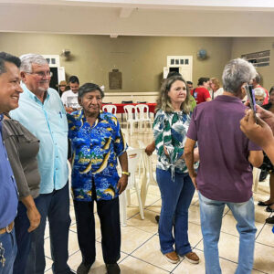 Com companheiros do PT de Corumbá e Ladário