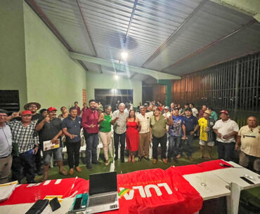 Com companheiros e companheiras de Maracaju e Sidrolândia