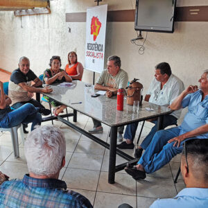 Recebendo companheiros de Aquidauana