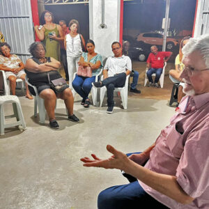 Com companheiros em Três Lagoas