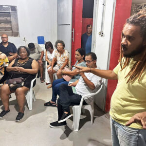 Com companheiros em Três Lagoas