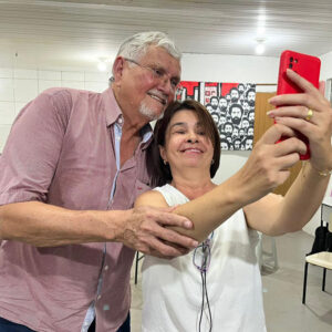 Com companheiros em Três Lagoas