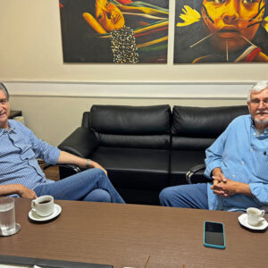 Com os deputados Geraldo Resende e Dagoberto Nogueira