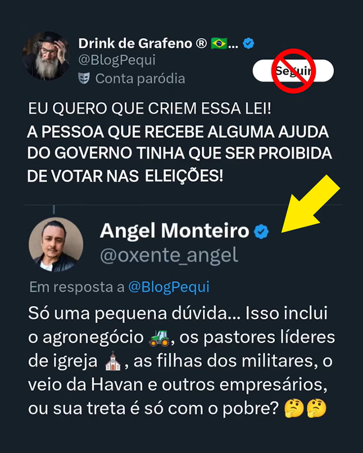 Escreveu o que quis, leu o que não quis